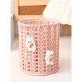 thumbnail image 1 of 1pc Hollow Out Plastic Pen Holder, Simple Multi-purpose Stationery Storage Box For Office, School Student, 1 of 3