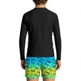 thumbnail image 5 of Cethrio Boys' Rash Guard Swimsuits, 2 Piece Summer Surfing Long Sleeve Kids Bathing Suit Black Size 6, 5 of 6