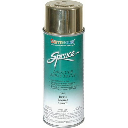 New Seymour General Use Sprue Lacquer Spray Paint, Brass