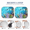 thumbnail image 6 of Bingfone Corals And Tropical Fish Print 2-Piece Sun Shade Front Windshield - Foldable Car Front Window Sunshades For Most Sedans Suv Truck - Medium, 6 of 7