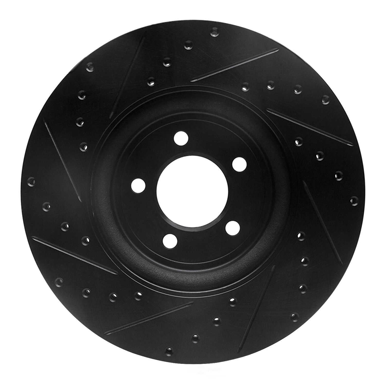 Dynamic Friction Company 633-20019R DFC Brake Rotor - Drilled And Slotted - Black
