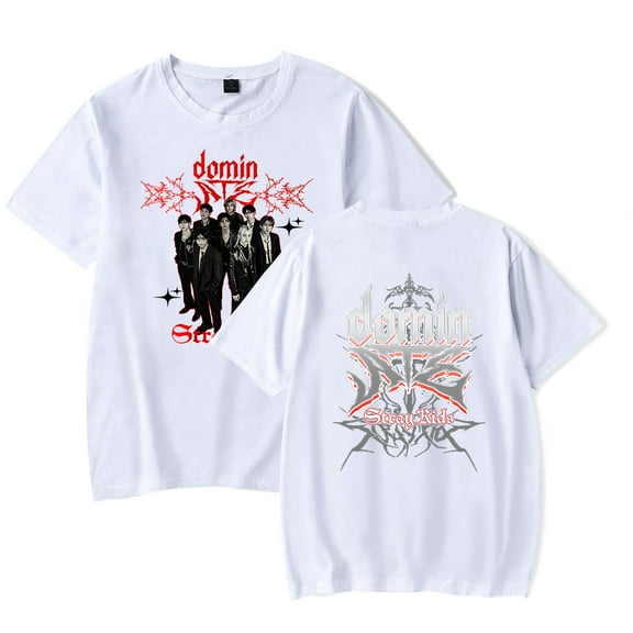 Stray Kids Merch Domiate World Tour T-Shirt Summer For Women/Men Unisex Short Sleeve Tshirt Fashion Streetwear