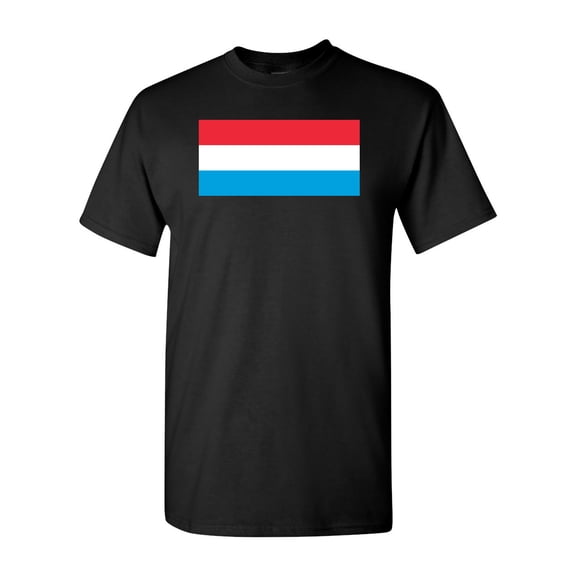 Luxembourg Country Flag Adult DT T-Shirt Tee