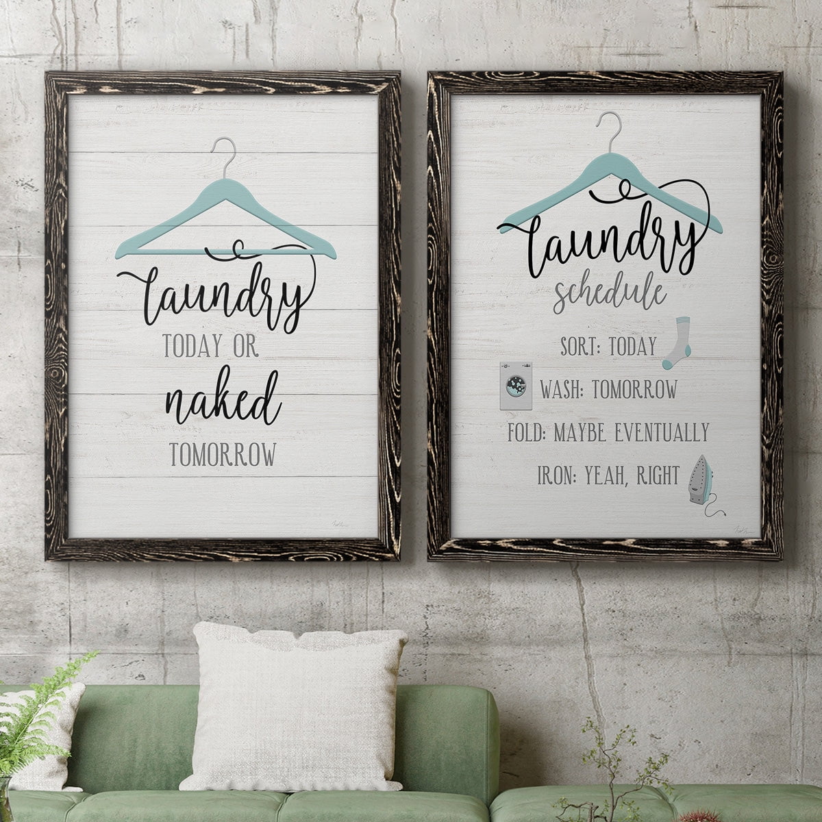 Naked Tomorrow - Premium Framed Canvas 2 Piece Set - Ready to Hang