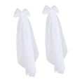 thumbnail image 2 of 2x Vestido de novia Velo de hombro Chal Suministros de fiesta Cárdigan Mujer Decoración Corto Blanco, 2 of 9