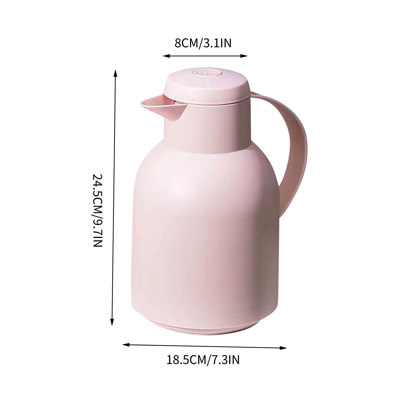 Msgweeeg Electric Water Kettle Water Heater Kettle Home Large Capacity Hot Kettle Office Portable Glass Insulated Pot Teapot Open Water Bottle for Office Desks & Workspaces