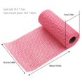 thumbnail image 3 of Disposable Cleaning Towels Reusable Cleaning Cloth Handy Cleaning Wipes Washable Kitchen Paper Towels Dish Rags Multi Use Wiping Rag Household Supplies 50 Count/Roll (Red/Blue), 3 of 6