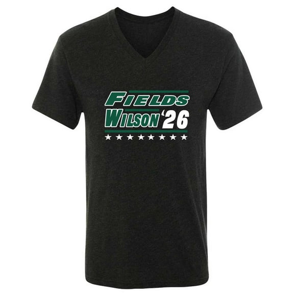 MENS V NECK Justin Fields Garrett Wilson 2026 New York Shirt T-Shirt
