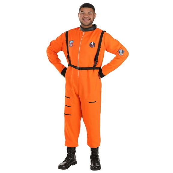 Exclusive Plus Size Adult Classic Orange Astronaut Costume