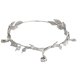 thumbnail image 4 of Tiara de boda con diamantes de imitación Tiara de hoja Tiara nupcial, Tiara de corona de oro rosa Tiara Corona Joyas Cadena para la cabeza, Plata JM, 4 of 5