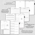 thumbnail image 5 of Food Journal for Weight Loss, Meal Planner & Daily Food Wellness Diary to Count Calories Nutrient Intake,Weight Loss Journal to Track Health (A5 size) Black, 5 of 6