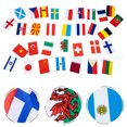 thumbnail image 2 of Banderas de 32 países para decoración de fiestas, banderines decorativos para colgar, banderines de países, 2 of 6