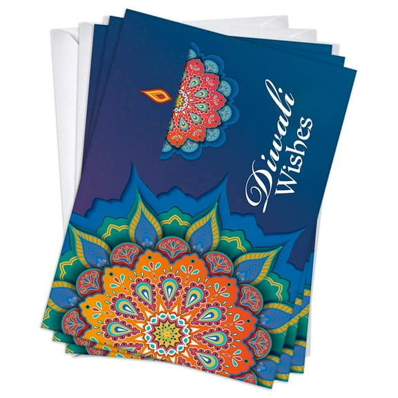 Candle Light Diwali Cards | 3 Pack Set (5x7)