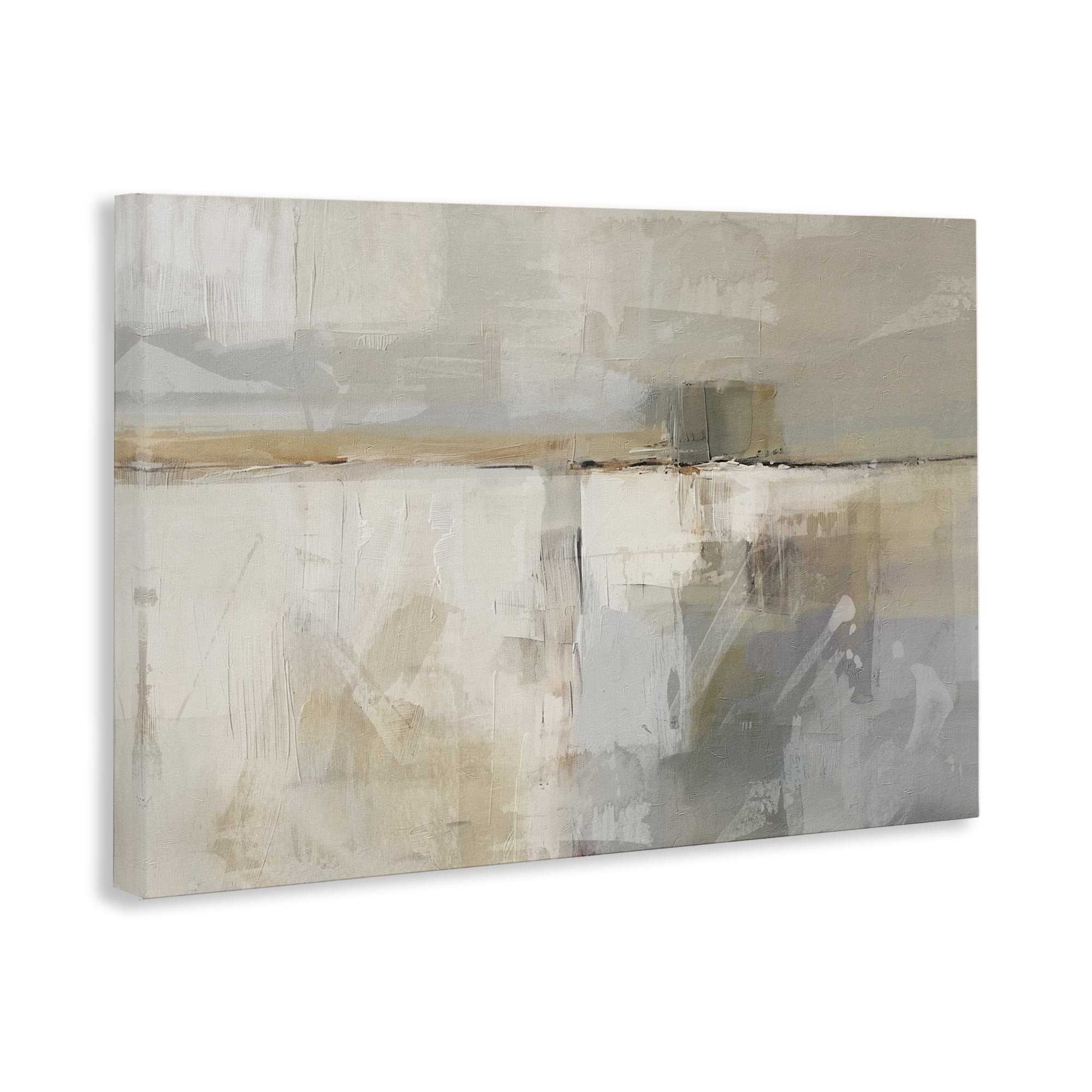 Stupell Industries Shimmering Meadow Abstract Abstract Painting Wrapped Canvas Art Print Wall Art, 24 x 16