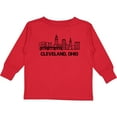 thumbnail image 3 of Inktastic Cleveland Ohio Skyline Boys or Girls Long Sleeve Toddler T-Shirt, 3 of 5