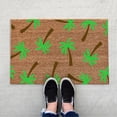 thumbnail image 1 of Clearance!Ymkly Rug,Welcome To The Jungle Funny Doormat Leaf Green Home Decor Outdoor Welcome Mat Flocked Rug Be Nice Or Leaf Doormat Flower,Home Decor, 1 of 4