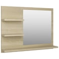 thumbnail image 4 of vidaXL Bathroom Mirror Vanity with Shelves for Powder Room Engineered Wood, 4 of 20
