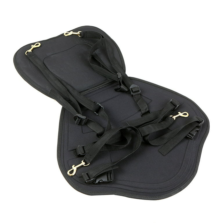 Deluxe Padded Kayak / Boat Seat Soft and Antiskid Padded Base High Backrest  Adjustable Kayak Cushion with Backrest