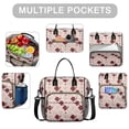 thumbnail image 2 of Pioneer Flower Floral Print Pattern Womens Lunch Box for Work,Insulated Large Lunch Bag,Leakproof Adult Lunch Bag for Work,Beach,Travel,Picnic,Camping, 2 of 6