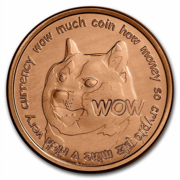 Collectible 1 oz Copper Round - Dogecoin