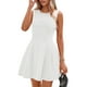 thumbnail image 1 of Vestido PRETTYGARDEN Summer A Line, casual, de negocios, blanco, para mujer, 1 of 8