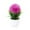 Purple Pink, variant on Artificial Potted Plant with Green Foliage Realistic Faux Decorative Plant for Home and Office Decor