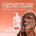 thumbnail image 2 of Native Brightening Face Wash, for Normal Combination Skin, Sulfate Free, with Niacinamide and Vitamin C, 12.5 fl oz, 2 of 15
