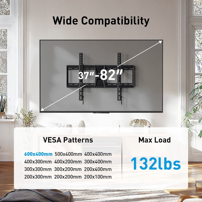 Mountftv Tilting TV Wall Mount for 37-82 Inch Flat Screens photo 6