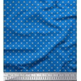 thumbnail image 1 of Soimoi Blue Rayon Fabric Cookies Food Print Sewing Fabric Yard 42 Inch Wide, 1 of 5