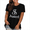 Black Tops, variant on Short Sleeve Shirts for Women Summer Casual Loose Fit Tops Athletic Trendy Graphic Tees Work Plain T Shirts Plus Size S-3XL