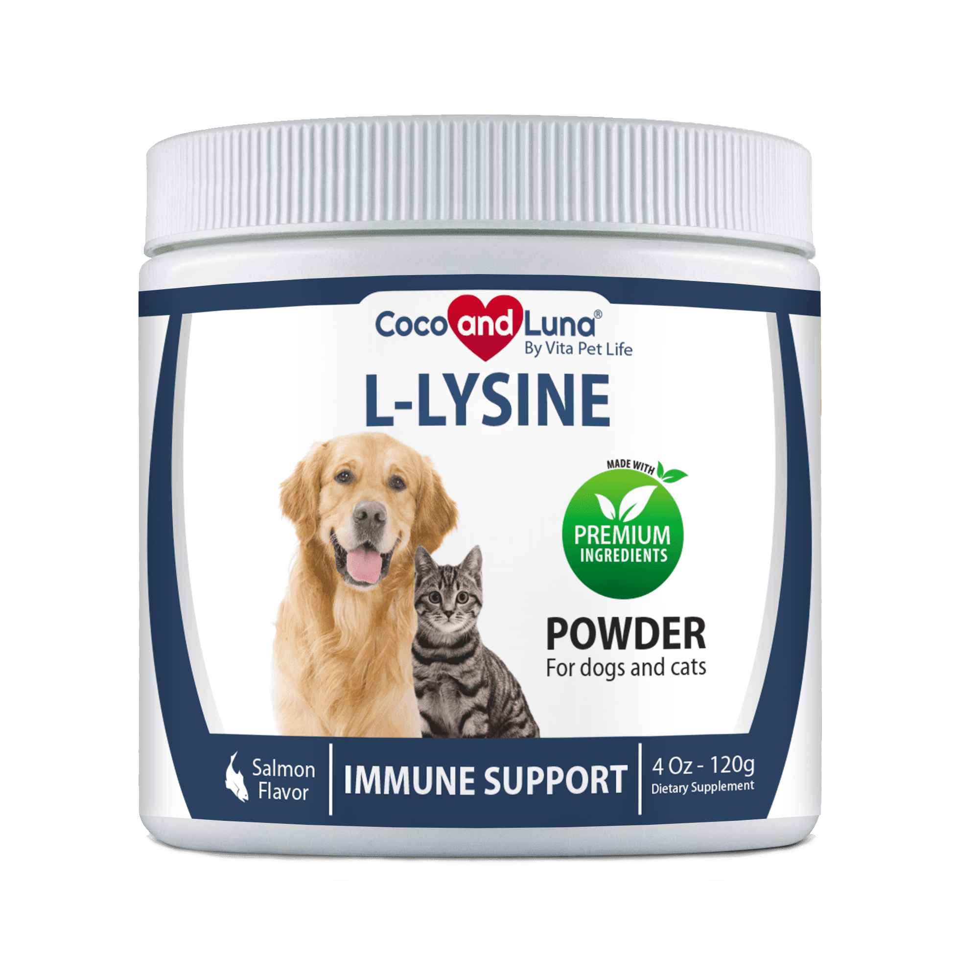 Lysine for Cats and Dogs Immune Support for Cats and Dogs Powder