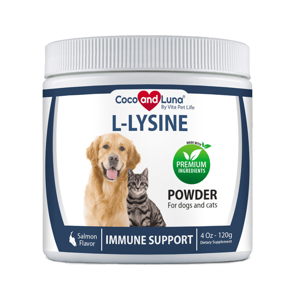 Lysine for Cats and Dogs Immune Support for Cats and Dogs Powder