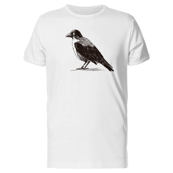 Sketch Of A Crow Watching Tee Men's -Image by Shutterstock
