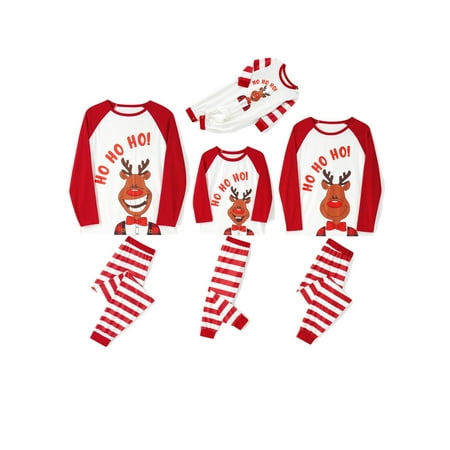 

Liangchengmei Family Christmas Pajamas Matching Sets Xmas Matching Pjs for Adults Kids Holiday Home Xmas Family Sleepwear Set