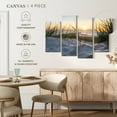 thumbnail image 4 of Elephant Stock Baltic Sea Beach Wall Art - Horizontal Multi Panel Canvas - Living Room Wall Decor - Beach Multi Panel - Gray And Orange Decor - 68" x 42", 4 of 4