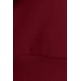 thumbnail image 4 of Women's Basic Casual Cotton Fleece Long Sleeves Solid Full-Zip Cropped Sweatshirt Hoodie, 4 of 4