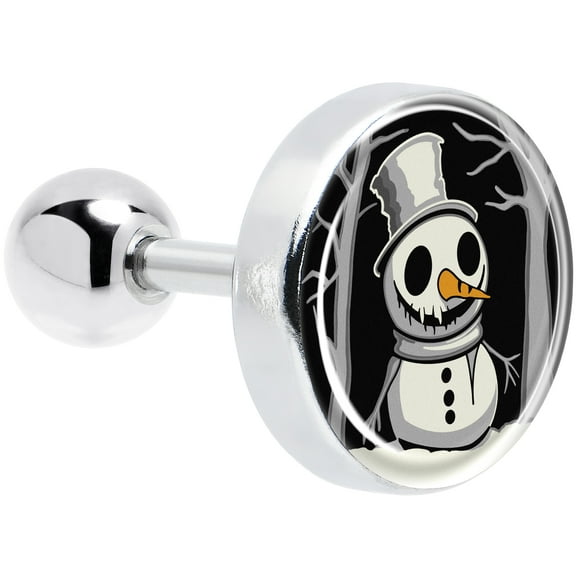 Body Candy 16G Christmas Cartilage Earring-316L Stainless Steel Winter Holiday Spooky Snowman Helix Tragus Earring for Women Men