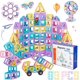 thumbnail image 1 of JAiiMen Juguetes de azulejos magnéticos, juego de bloques de construcción para niños con figura magnética, azulejos magnéticos 3D para niñas y niños, juguete STEM, aprendizaje educativo, regalos de cu, 1 of 3