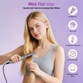 thumbnail image 5 of NEXPURE Mini Flat Iron, 1/2" Ceramic Pencil Flat Iron Hair Straightener for Short Hair & Edges, 30s Fast Heat up, Travel Ionic Fat Iron, Purple, 5 of 12