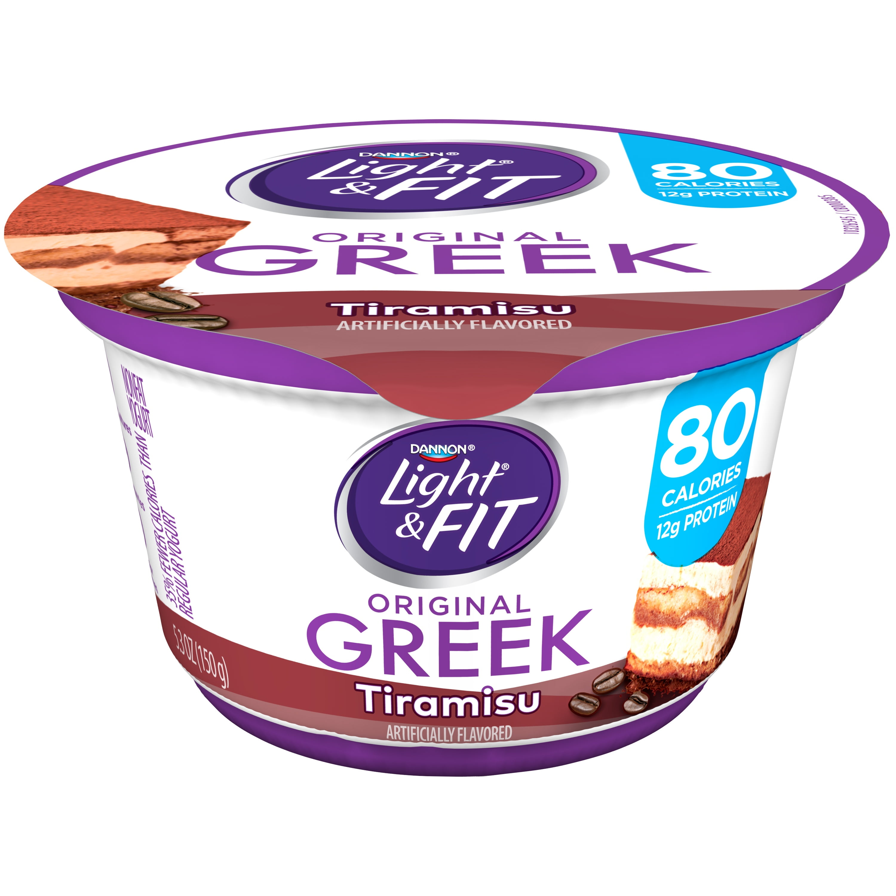 Light & Fit Nonfat Greek Tiramisu Yogurt, 5.3 Oz. cup