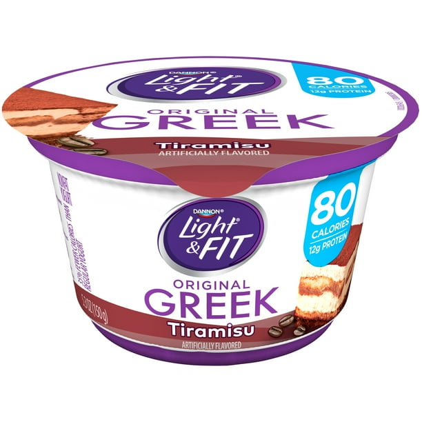 Light & Fit Nonfat Greek Tiramisu Yogurt, 5.3 Oz. cup