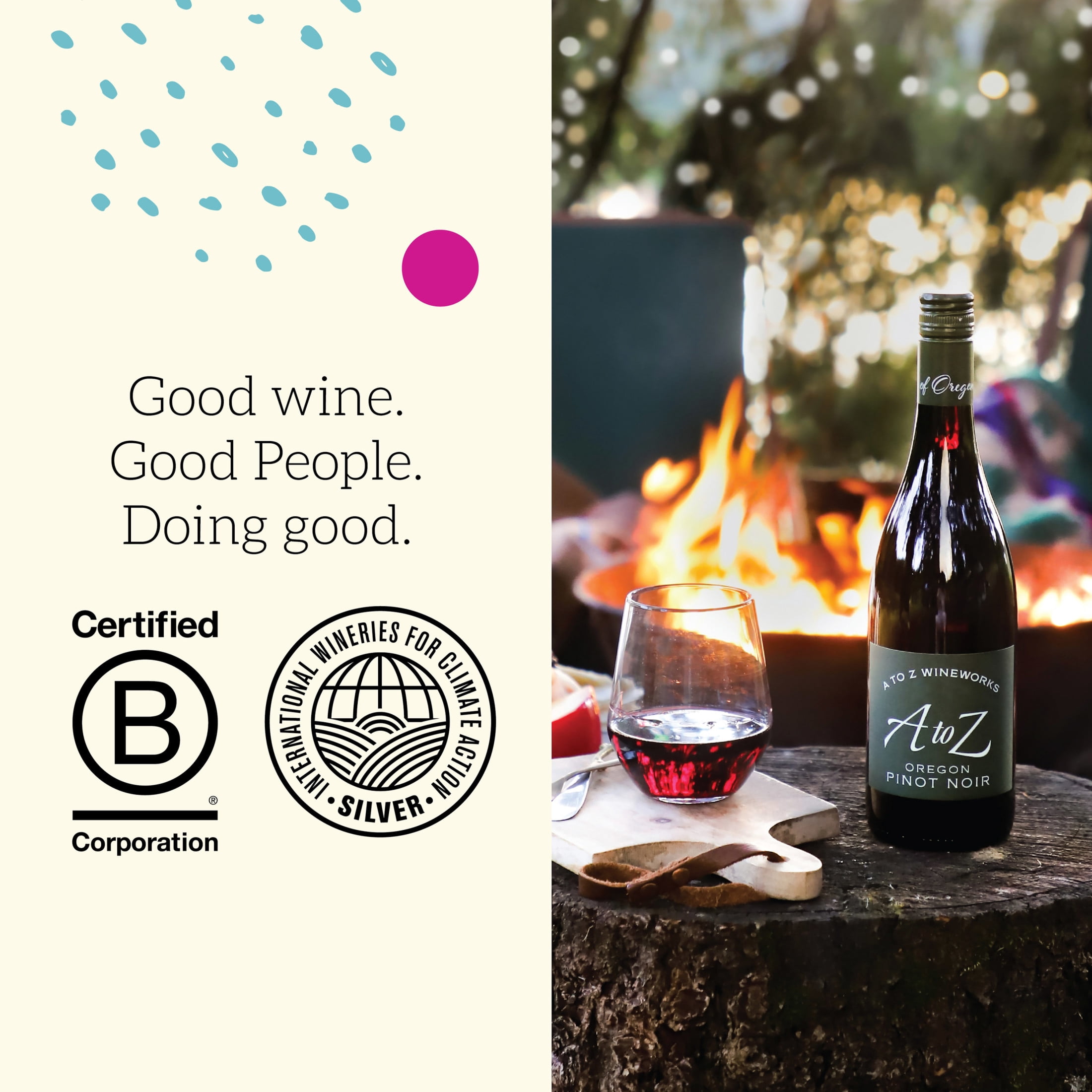 A to Z Wineworks Oregon Pinot Noir Red Wine, 750 ml Bottle, 13.5