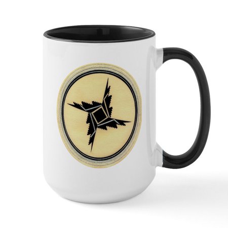 

CafePress - MIMBRES COMPASS BOWL DESIGN Large Mug - 15 oz Ceramic Large Mug