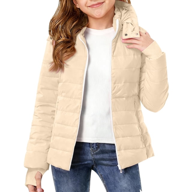 Abrigo de invierno cálido con capucha para niños, chaqueta ligera y gruesa acolchada de algodón, abrigo para niños