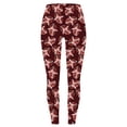 thumbnail image 4 of Mifsaly Football Leggings Women Football Heart Print High Waist Stretchy Workout Pants Gym Yoga Team Fans Sport Pant XXL, 4 of 5