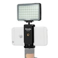 thumbnail image 1 of Commlite CM-L50II LED Video Camera Light, 50 LED 5700-6000K Dimmable Mini Panel Light Holder for Smartphones and Cameras, fit Canon, Sony, Nikon, iPhone, Samsung, Huawei and More, 1 of 7