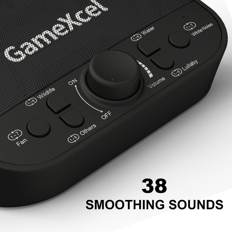 Relaxing White Noise Machine w/ Timer, 38 Natural Sounds, Home