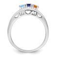 thumbnail image 3 of Sterling Silver Rhodium-plated Family Jewelry Mounting QXMR71/3SSM-7, 3 of 7