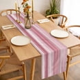 thumbnail image 4 of Pink Grey Table Runner Abstract Art Oil Painting Blue Ombre Tablerunners 13 x 90 Inch, Table Decorations Tabletop Scarf for Summer Gathering Holiday Farmhouse Kitchen Dining Decor, 4 of 8
