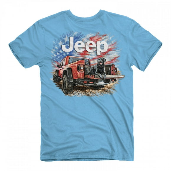 Jeep American Lab avant et Arrière Impression T-Shirt-Grand